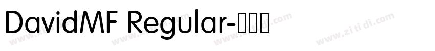 DavidMF Regular字体转换